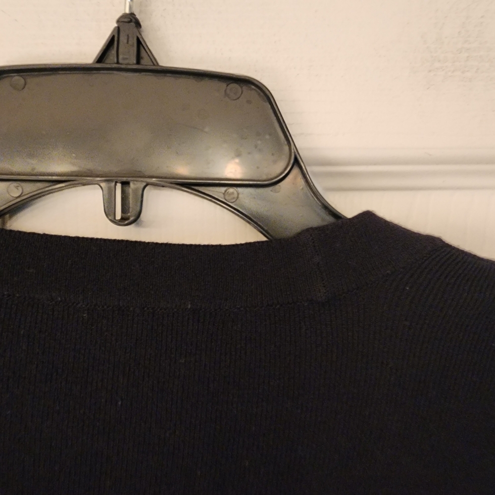 EILEEN FISHER Button Front Cardigan In Black Size O/S (MED) - Picture 7 of 10